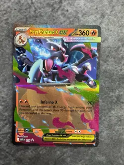 Pokemon TCG Mega Charizard X ex 029 Mega Evolution Black Star Promo MINT M - Image 1