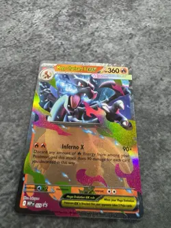 Pokemon TCG Mega Charizard X ex 029 Mega Evolution Black Star Promo MINT M - Image 2