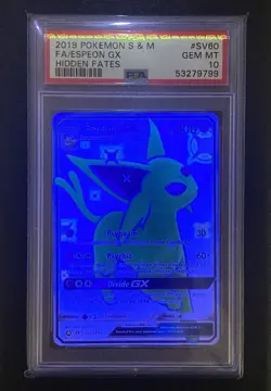 Espeon GX SV60/SV94 PSA 10 Full Art - Pokemon Hidden Fates - Image 3