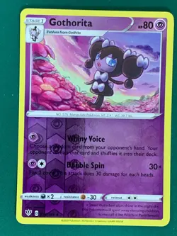 Gothorita 074/189 Darkness Ablaze Uncommon Pokemon TCG Reverse Holo - Image 1