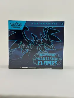 Pokemon TCG Mega Evolutions Phantasmal Flames Elite Trainer Box Factory Sealed - Image 1