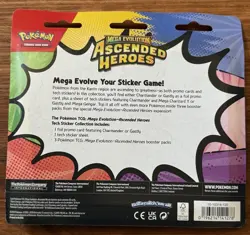Pokemon TCG Ascended Heroes 3 Pack Blister Charmander Tech Sticker - Image 2