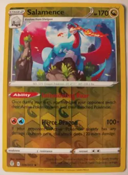 Salamence 109/203 Evolving Skies Pokemon Reverse Holo - Image 1