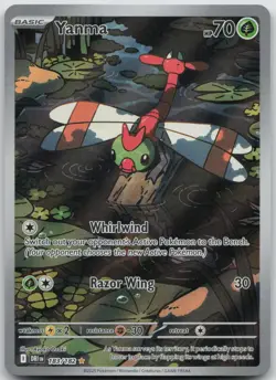 Yanma 183/182 Illustration Rare Destined Rivals Pokemon NM/M - Image 1