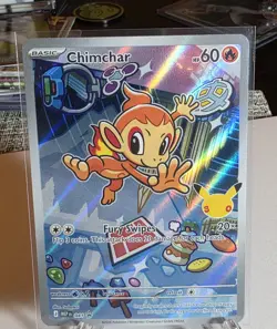 First Partner Illustration #041 Chimchar Pokemon - Image 1