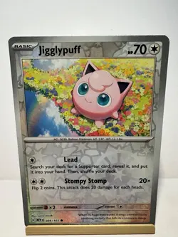 Jigglypuff 039/165 Common 151 Pokemon Reverse Holo Near Mint - Image 1