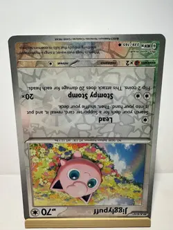 Jigglypuff 039/165 Common 151 Pokemon Reverse Holo Near Mint - Image 2