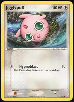 Jigglypuff 53/100 Common Crystal Guardians Pokemon Moderately Played - Image 1