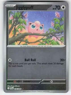 Jigglypuff 076/094 Common Phantasmal Flames Pokemon Reverse Holo Near Mint - Image 1