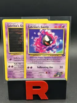 Pokemon TCG Sabrina's Gastly 96/132 + 97/132 Gym Challenge Vintage LP - Image 1