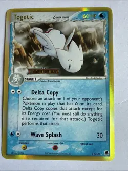 Pokemon TCG Togetic EX Dragon Frontiers Stamped Reverse Holo 11/101, LP - Image 1