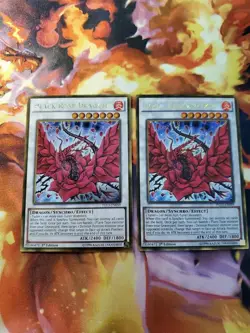 Yugioh - Black Rose Dragon PGL3-EN059 NM 1st ed Gold Rare x2 - Image 1