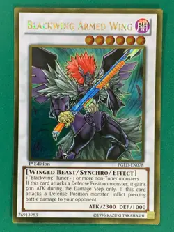 Blackwing Armed Wing PGLD-EN078 1st Edition Gold Rare Yu-Gi-Oh! - Image 1