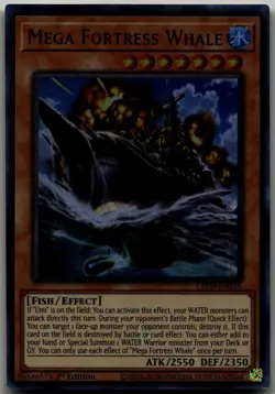 Mega Fortress Whale Ultra Rare Legendary Duelists: Duels From the Deep LED9-EN01 - Image 1