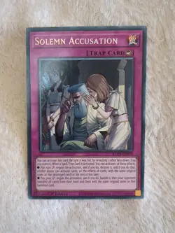 BLZD-EN079 Solemn Accusation- Secret Rare - Yu-Gi-Oh - Image 1