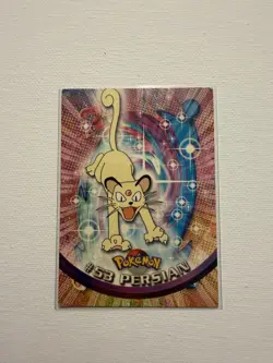 Persian #53- Pokemon Topps TV Animation Card (Red Label) - Image 1