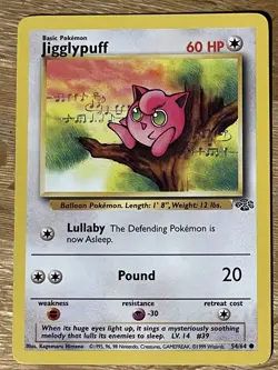 1995, 96, 98 Nintendo pokemon card jigglypuff base set 54/64 - Image 1