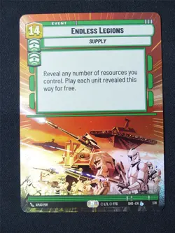 Endless Legions 378 Hyperspace Foil - Star Wars Unlimited Card #23R - Image 1