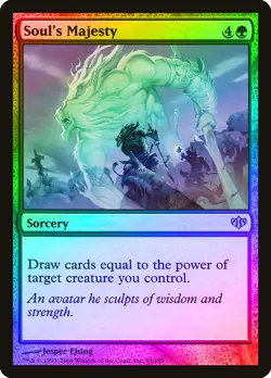 Soul's Majesty FOIL Conflux PLD Green Rare MAGIC THE GATHERING CARD ABUGames - Image 1