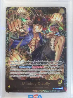 2024 One Piece Monkey D. Luffy Premium Card Collection Leader PSA 10 - Image 3