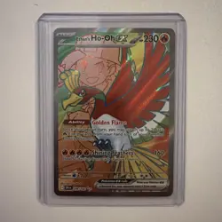 Pokemon TCG Destined Rivals Ethan's Ho-Oh EX Card 209/182 PACK FRESH - Image 1