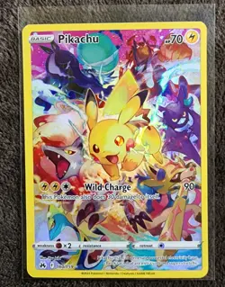 Pokemon Pikachu Secret Rare Full Art Holo 160/159 Crown Zenith 70 HP Card TCG - Image 1