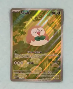 Mega Evolution: Perfect Order Rowlet 90/88 Illustration Rare Pokemon Card - NM - Image 1
