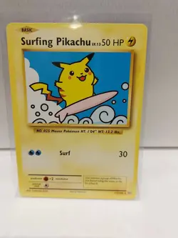 Pokemon Surfing Pikachu 111/108 Secret Rare card - Image 1