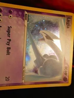 MP/HP Pokemon (Holo) LUGIA Card POP SERIES-5 Set #2/17 Cosmos Swirl Foil Promo#1 - Image 2