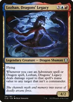 NM Lozhan, Dragons' Legacy, MTG, Baldur's Gate, Magic the Gathering, 281 - Image 1