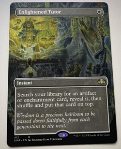 Enlightened Tutor #412 Borderless MTG NM DMR Dominaria Remastered - Image 1