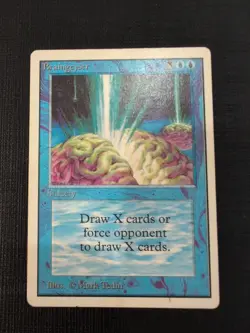 Braingeyser Magic The Gathering Unlimited Blue Sorcery Illus Mark Tedin - Image 1