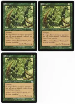 Brawn x3 3x 2002 Judgment Green Uncommon Creature MTG LP - NM AZ1 - Image 1