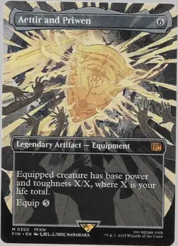 MTG - Aettir and Priwen *Borderless* Final Fantasy Set N/M - Image 1