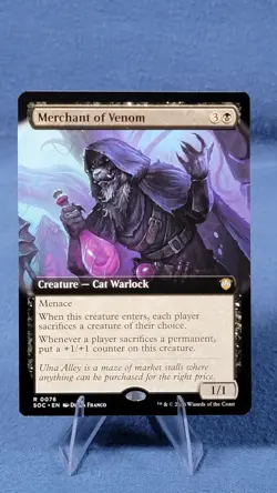 x1 Merchant of Venom - Extended Art R MTG Commander: Secrets of Strixhaven M/NM - Image 1