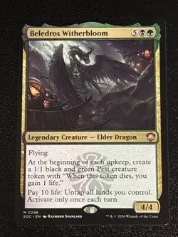 MTG Commander: Secrets of Strixhaven Beledros Witherbloom 0296 NM Mythic - Image 1