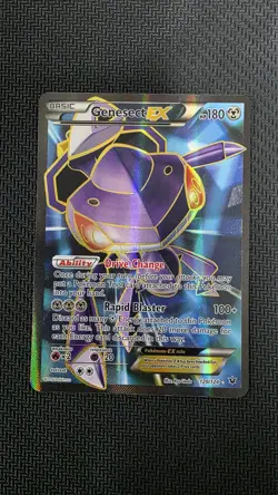 Pokemon Card XY Genesect EX 120/124 Fates Collide Ultra Rare Full Art Holo - Image 1