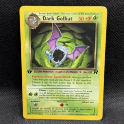 Pokemon Tcg Dark Golbat 24/82 Team Rocket 1st Edition Non Holo NM - Image 1