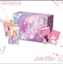 Sailor Moon Trading Card Game 10 Pack Collector CCG Sealed Box Crystal Pink - Image 1