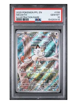 POKEMON PHANTASMAL FLAMES MEOWTH 106/094 ENGLISH PSA 10 🔥📈 - Image 1