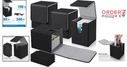 Ultimate 4-Pack Card Holder Box with Magnetic Snap Closure for Trading Cards - Image 2