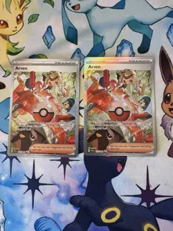 Pokemon Arven Trainer SV: Paldean Fates Full Art Holo Illustration Rare 235/091 - Image 1