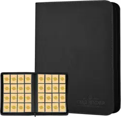 GERMUN 16-Pocket PU Leather Card Holder - Ideal for Trading Card Collections - Image 3