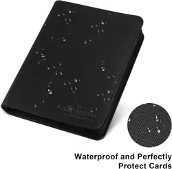GERMUN 16-Pocket PU Leather Card Holder - Ideal for Trading Card Collections - Image 4