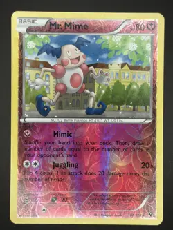 Mr. Mime 67/124 XY Fates Collide Reverse Holo Pokemon NM - Image 1