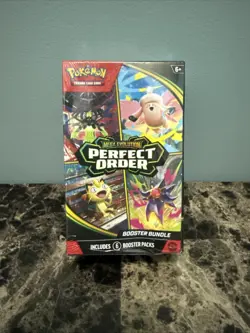 Pokemon TCG: Mega Evolution-Perfect Order Booster Bundle New Sealed DAMAGED BOX - Image 1
