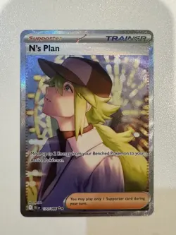 N’s Plan - 170/086 - Pokemon TCG SV: Black Bolt SIR NM+ Condition US Shipping - Image 1