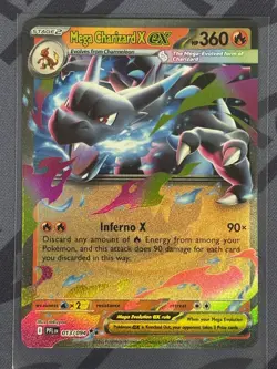 Pokemon TCG - Mega Charizard X ex 013/094 - Pack Fresh - Phantasmal Flames ME02 - Image 1