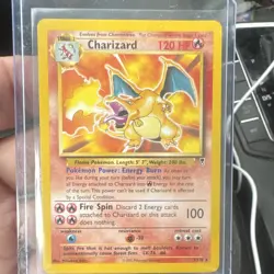 Pokemon Charizard Stage 2 Holo Rare Base Set 2 3/110 Exclusive 2002 Autographed - Image 1
