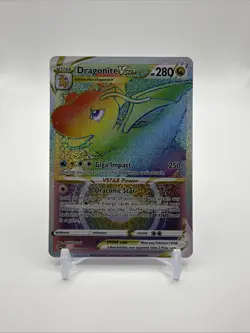 Dragonite VSTAR 081/078 – Rainbow Secret Rare – Pokemon GO – NM - Image 1